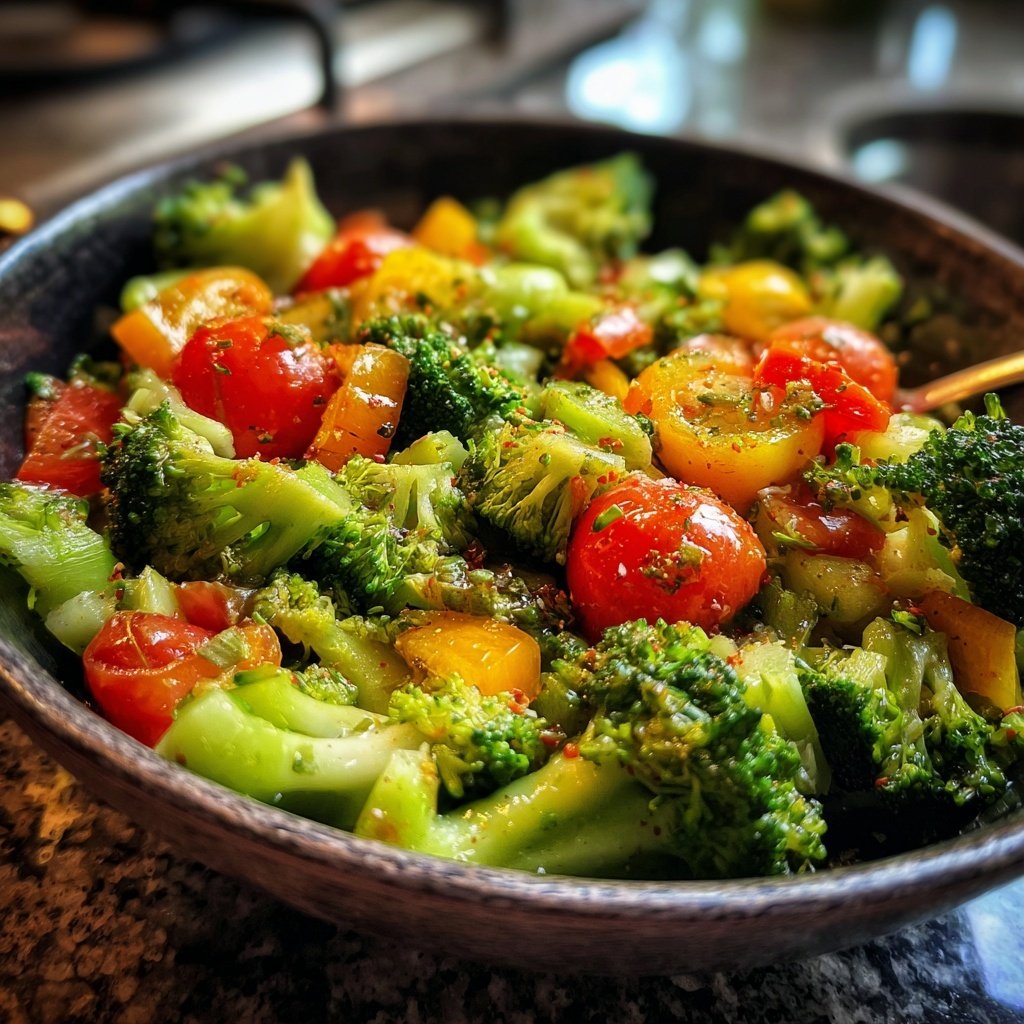 Kalorienarme Gemüse Bowl Mit Brokkoli