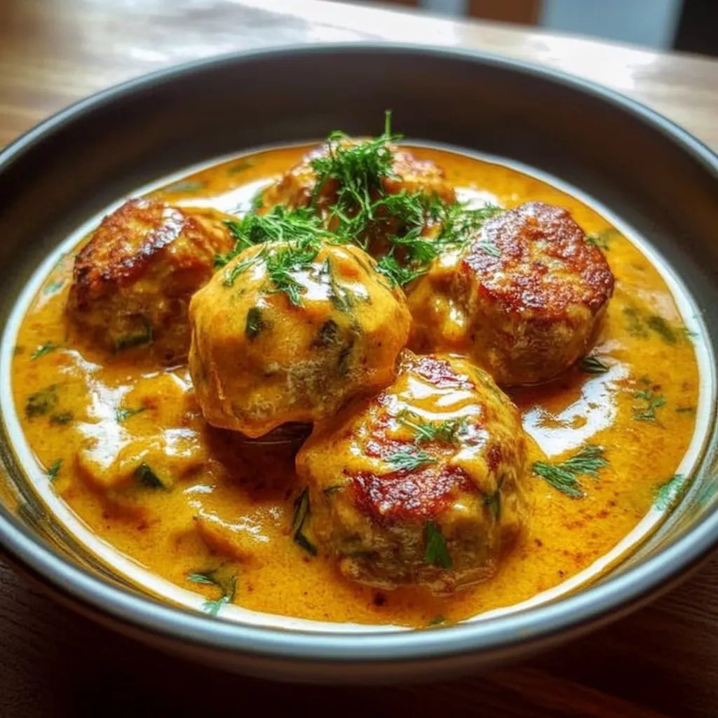 Linsenbällchen in Curry-Sauce