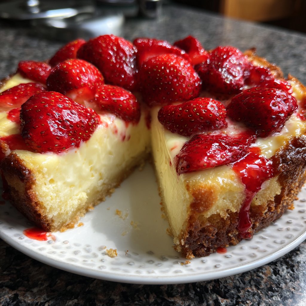 Erdbeerkuchen Mit Vanillepudding