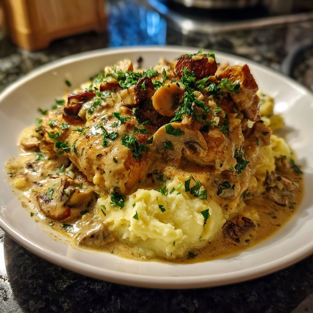 Hausmannskost Cremiges Hähnchen mit Kartoffelpüree