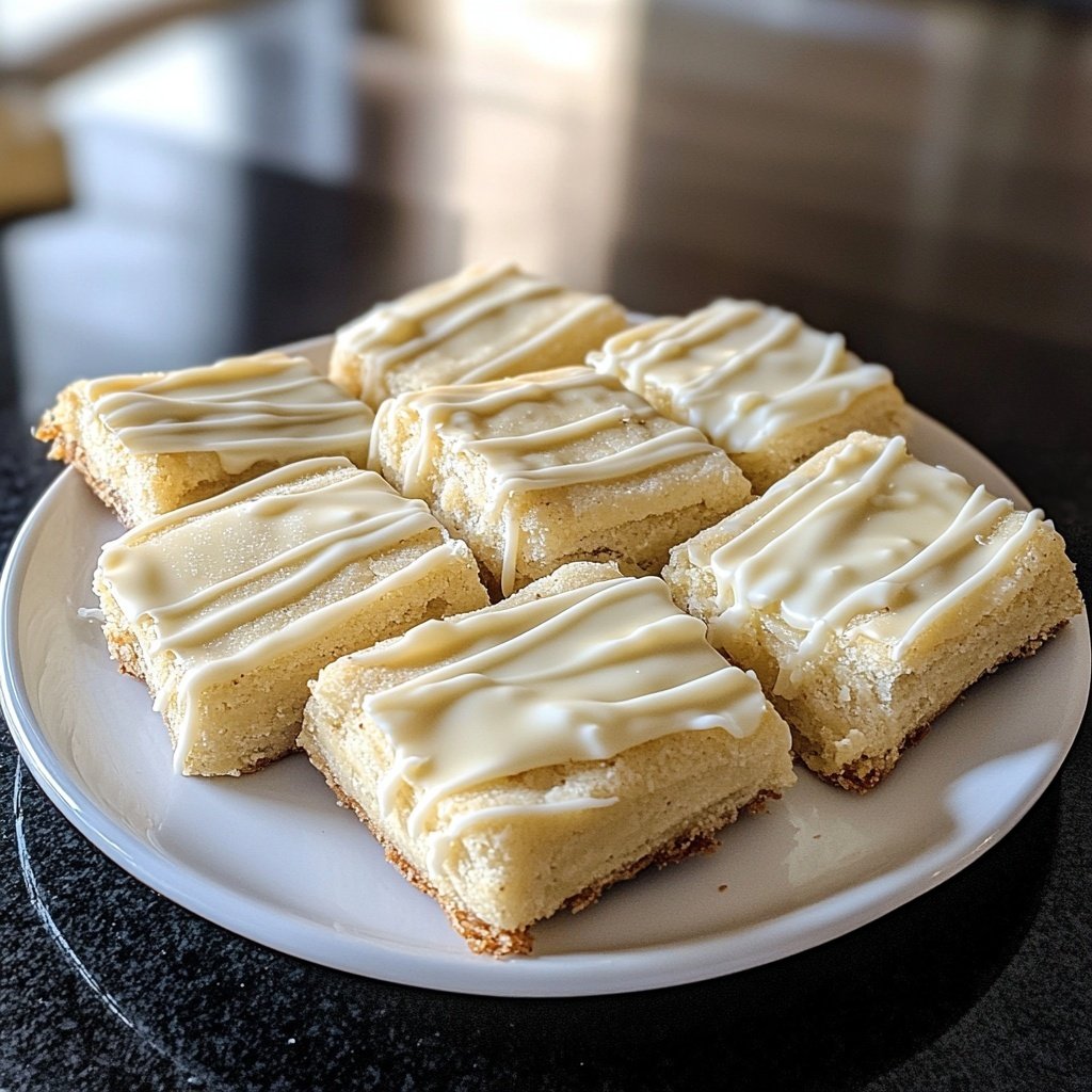 Weiße-Schoko-Marzipan-Schnitten mit Mürbeteig-Boden (Kaffee und Cupcakes)