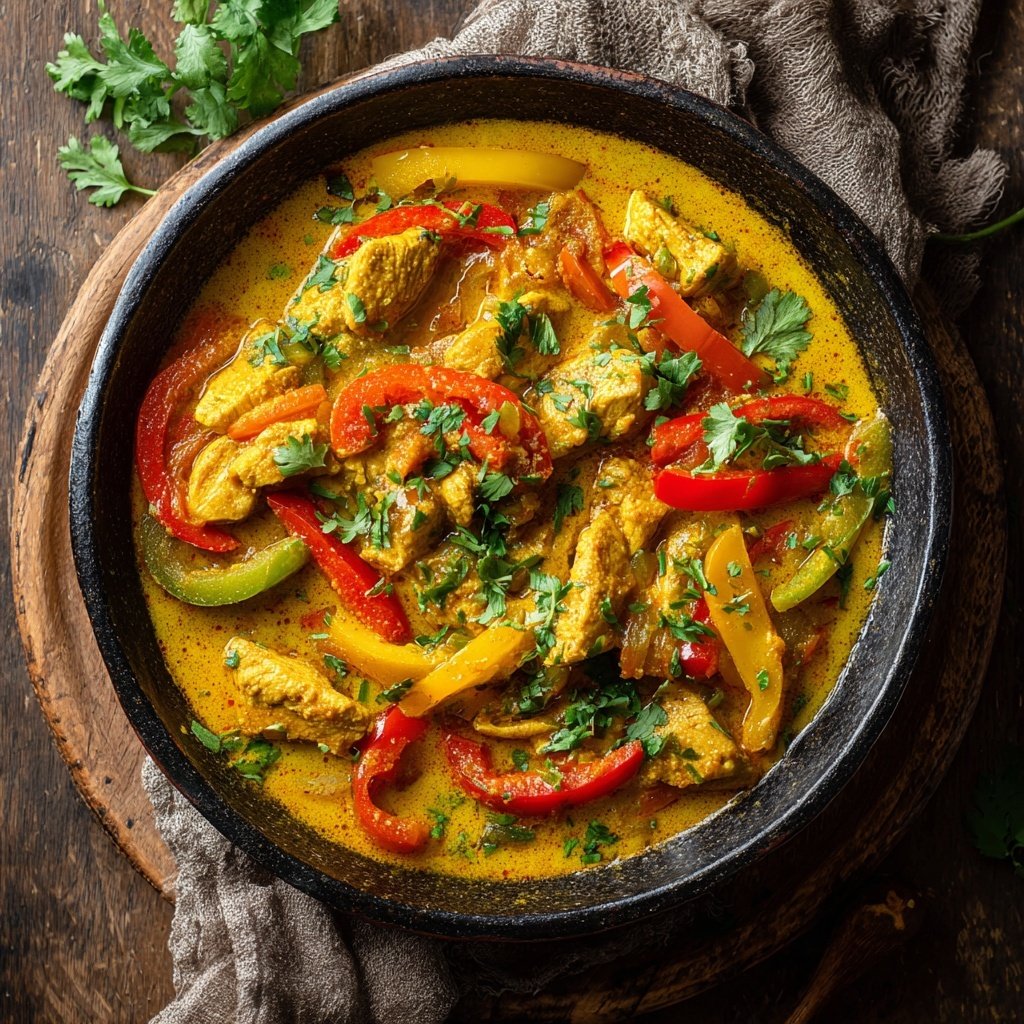 Kalorienarmes Putencurry Mit Gemüse