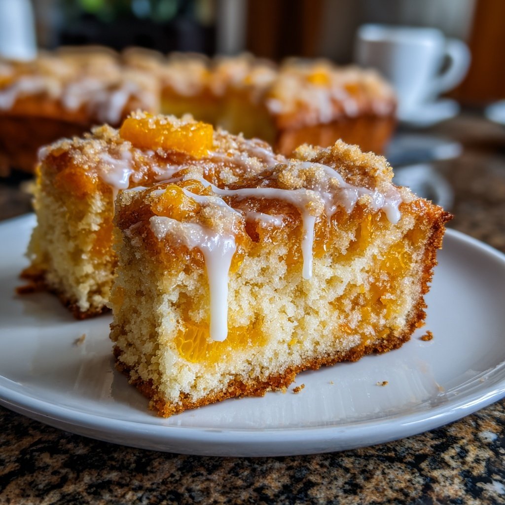 Spekulatius-Kuchen mit Quark und Mandarinen
