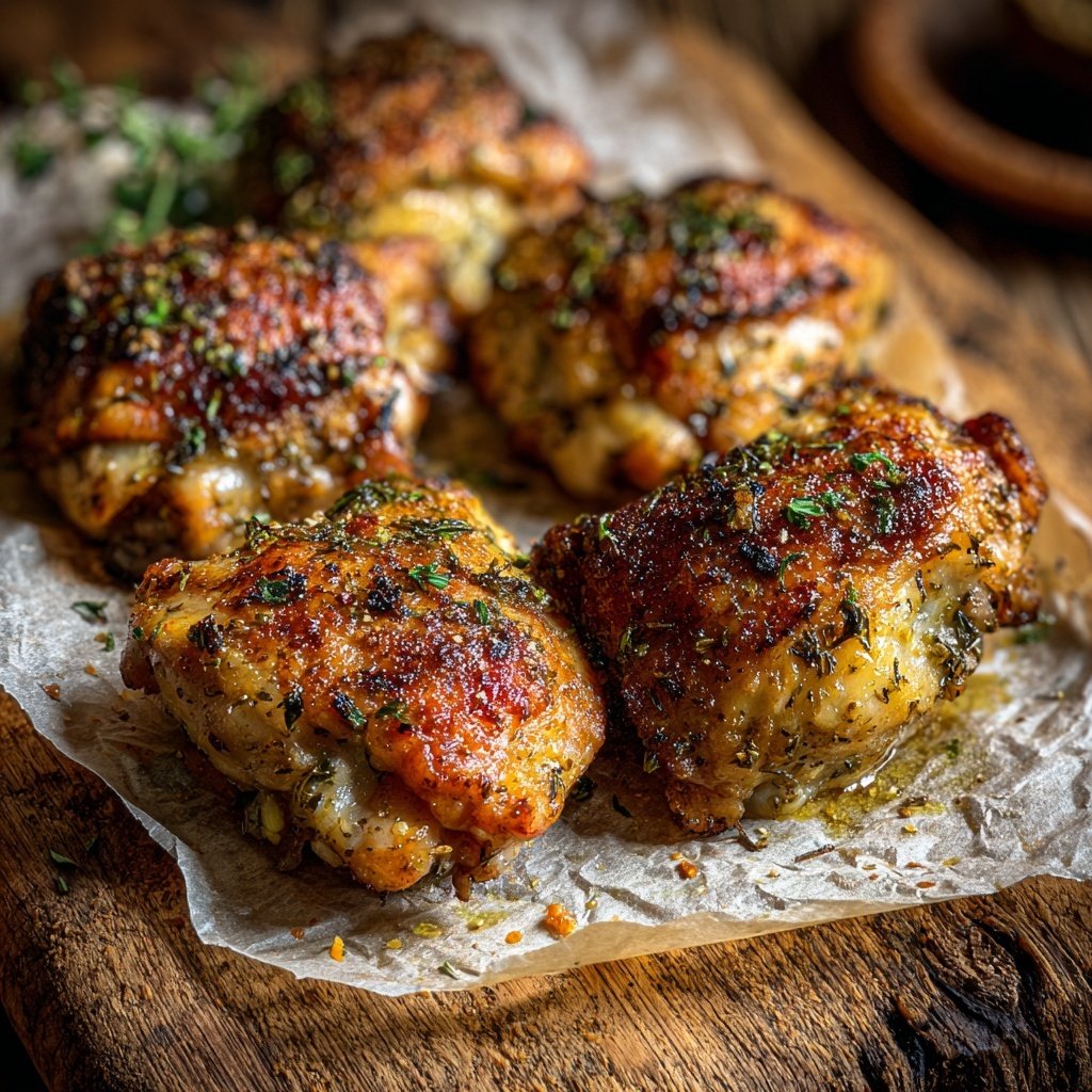 Kalorienarme Ofen Hähnchenschenkel