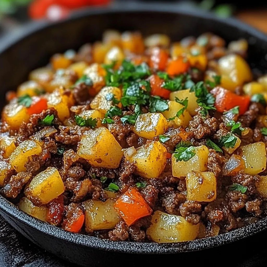 Mexikanische Hackfleisch-Pfanne mit Kartoffeln