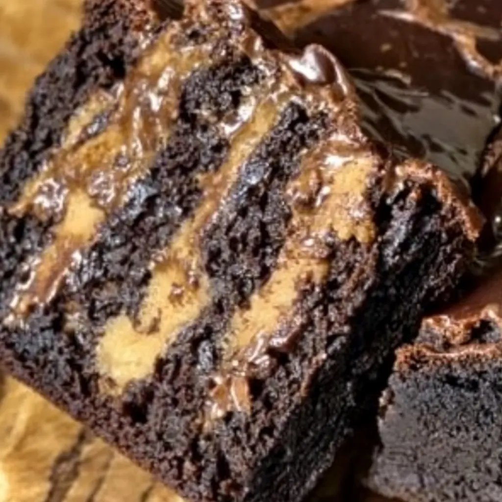 Bananen-Erdnussbutter-Brownies