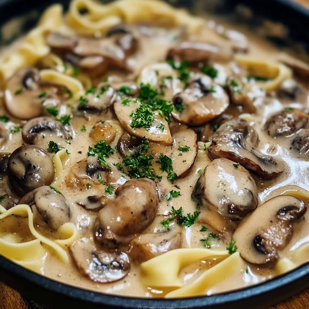 Cremige Champignon-Rahmsauce
