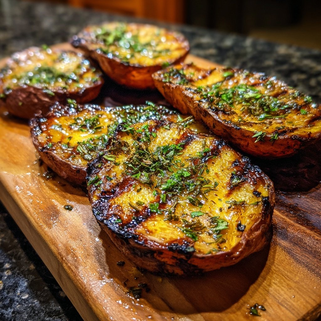 Gegrillte Süßkartoffeln