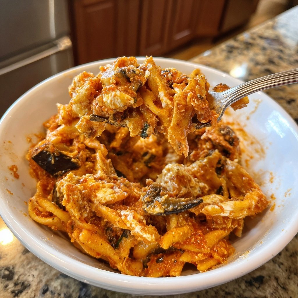 Internationale Küche Italienische Pasta alla Norma