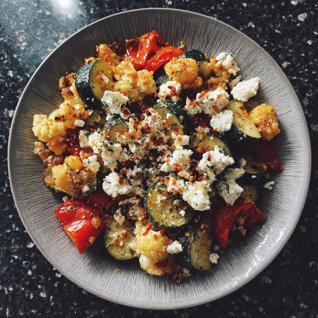Kalorienarmes Ofengemüse Mit Feta
