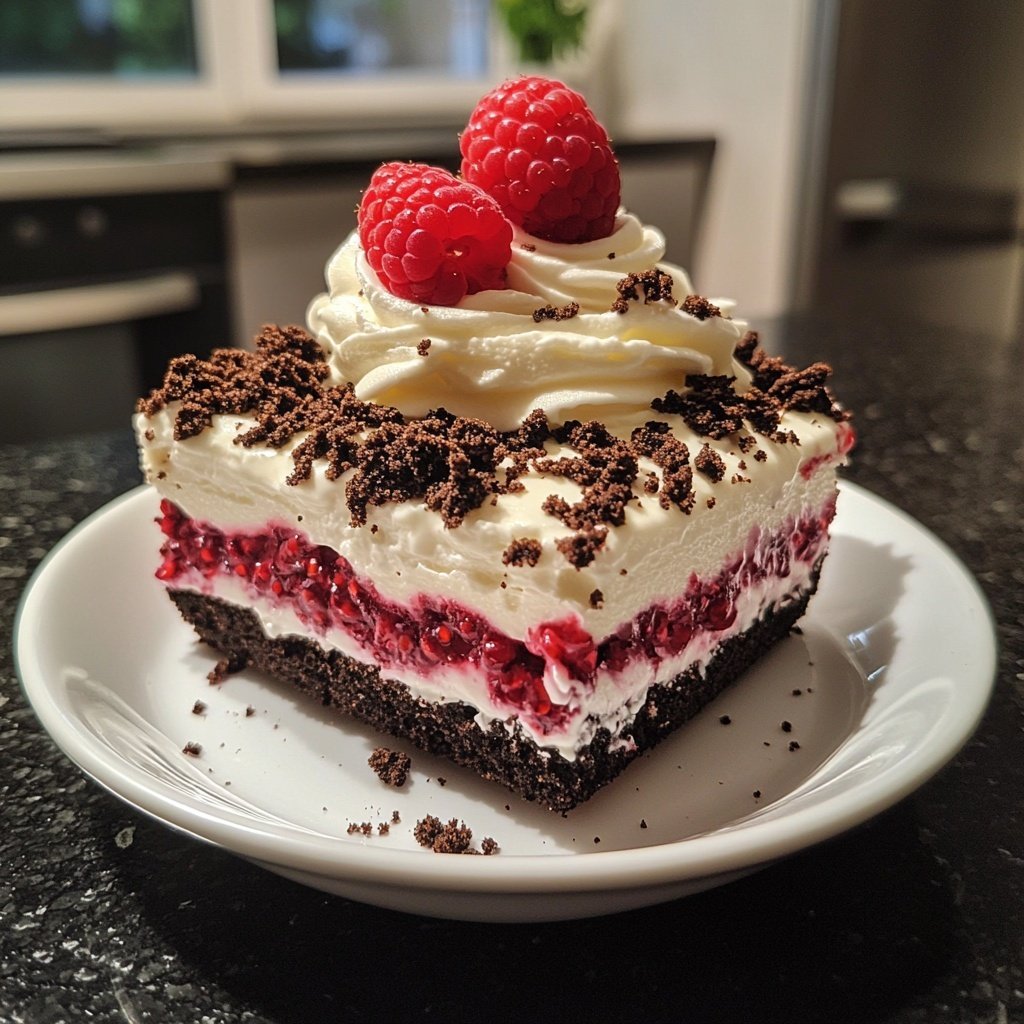 Himbeer-Oreo Nachtisch