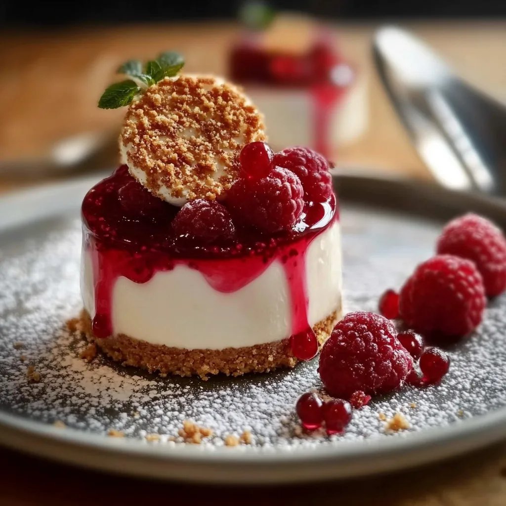Spekulatius Dessert mit Himbeeren