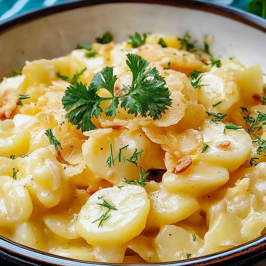 Omas Kartoffelsalat mit Brühe