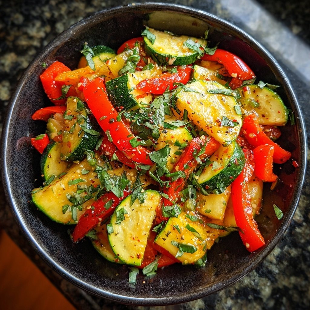 Kalorienarme Gemüsepfanne Mit Paprika