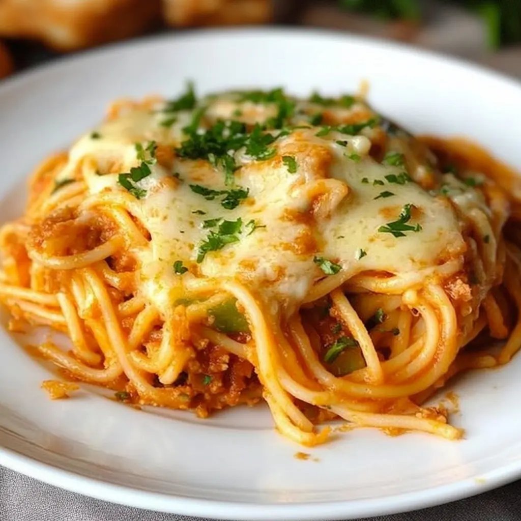 Spaghetti Auflauf vegetarisch