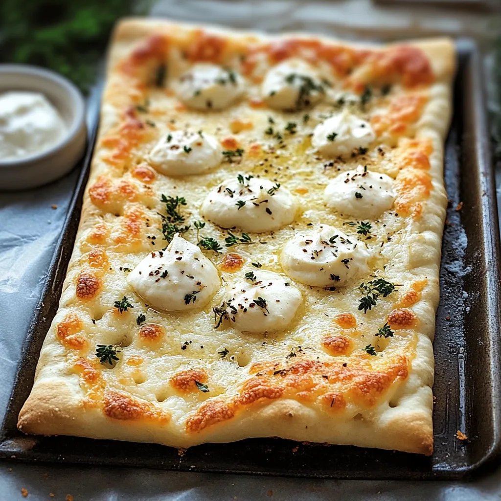 Hüttenkäse‑Fladenbrot