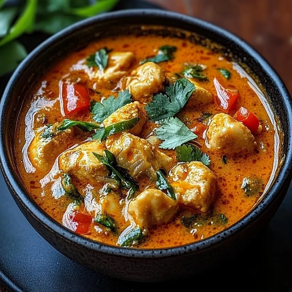 Afrikanisches Kokos-Hähnchen-Curry